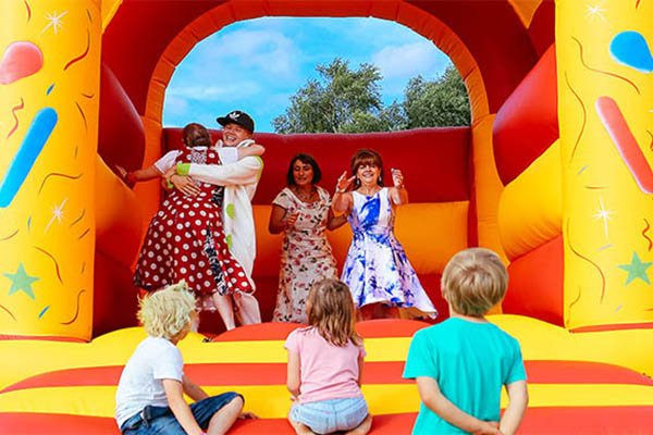 Bouncey castle at Magical Festival